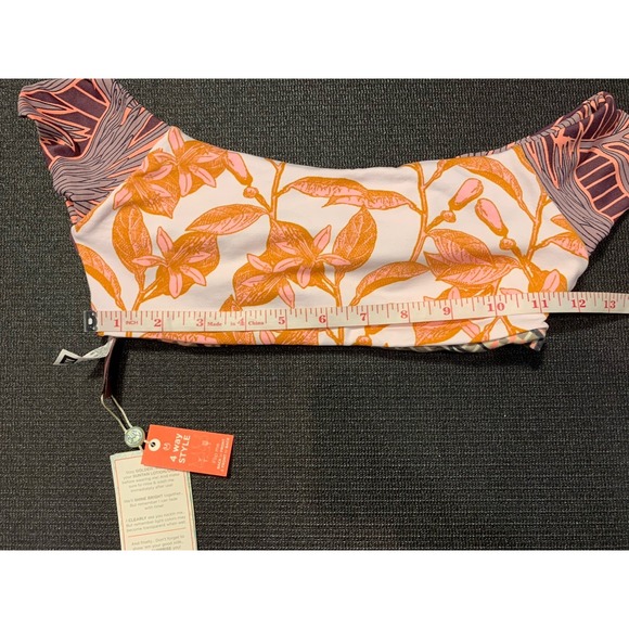 New Maaji 4 Way Style Off the Shoulder Reversible Swim Top Size Medium - Picture 6 of 9